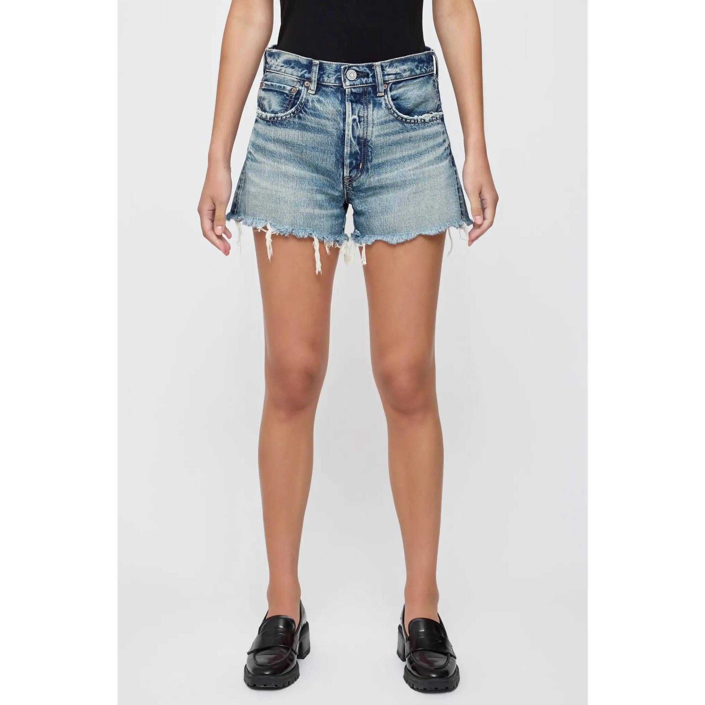 New Moussy Douglaston Shorts In Blue
